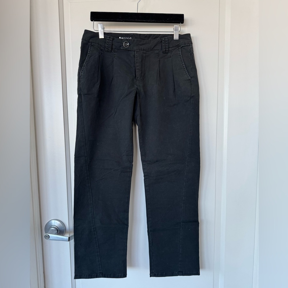 Roxy Women’s Pants Women’s Vintage Y2K 90s Low Rise Wide Leg Black Size 27